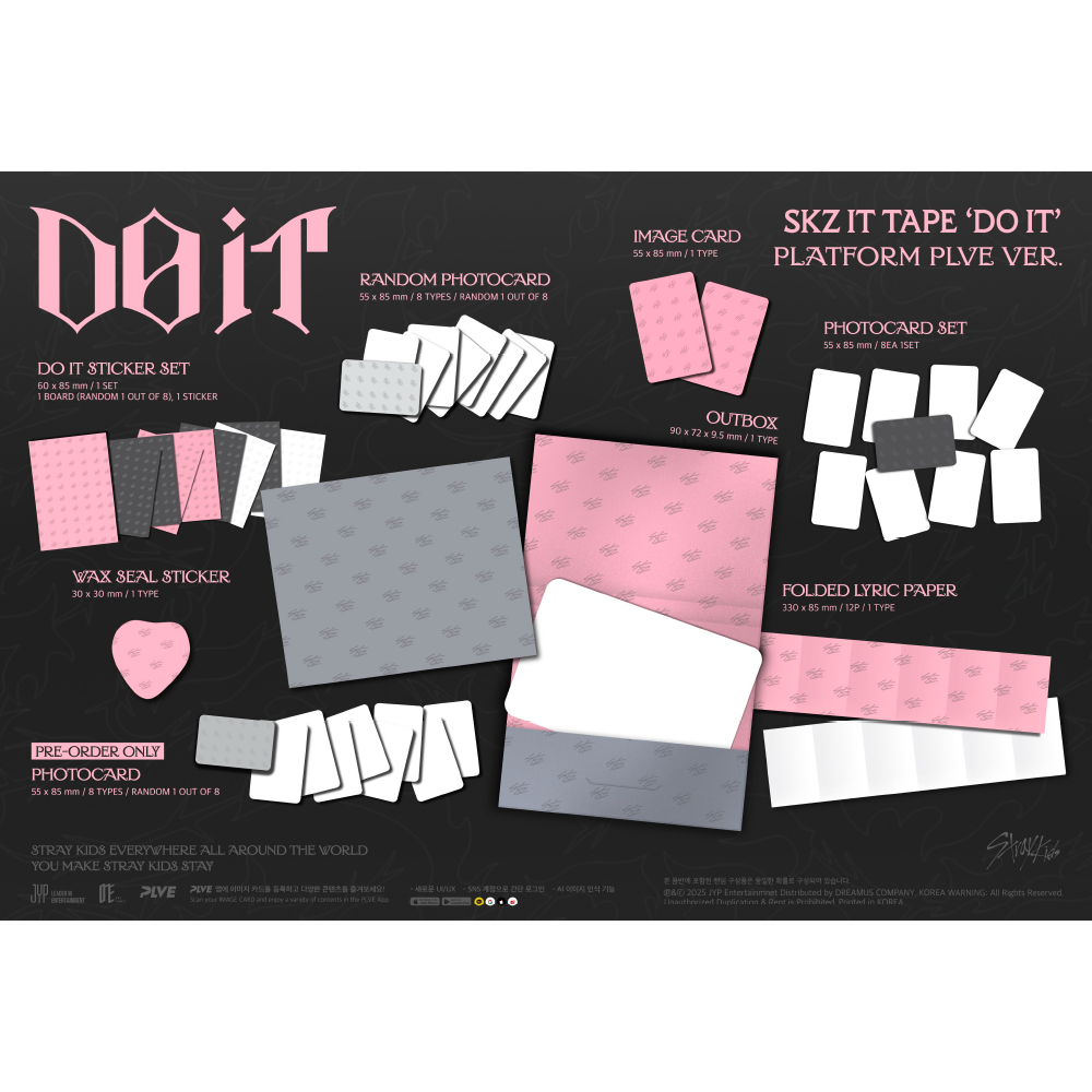 微樂客💃預購/通路特典 STRAY KIDS - SKZ IT TAPE [DO IT]-細節圖4