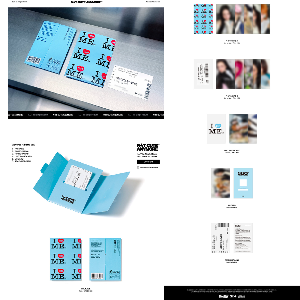 微樂客💃預購/通路特典 ILLIT - 1ST SINGLE ALBUM ＇NOT CUTE ANYMORE＇-細節圖3