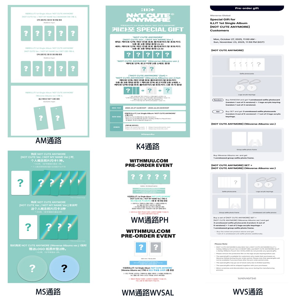 微樂客💃預購/通路特典 ILLIT - 1ST SINGLE ALBUM ＇NOT CUTE ANYMORE＇-細節圖5