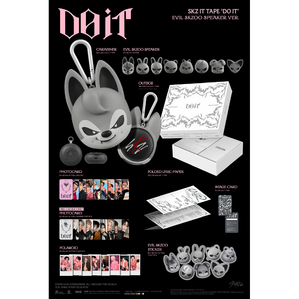 微樂客💃預購截止 *SP限量版* STRAY KIDS SKZ IT TAPE [DO IT]-細節圖2