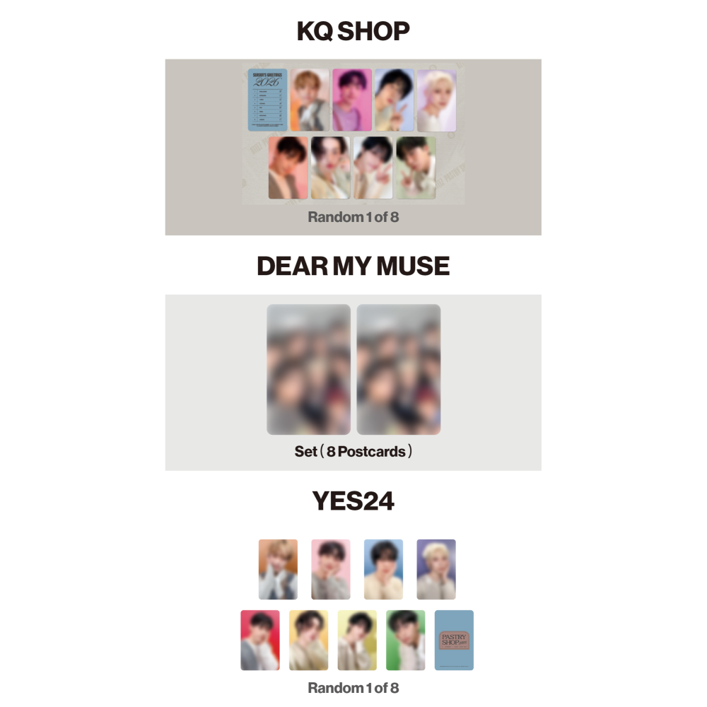 微樂客💃預購/通路特典 ATEEZ - 2026 SEASON＇S GREETINGS 年曆組合-細節圖3