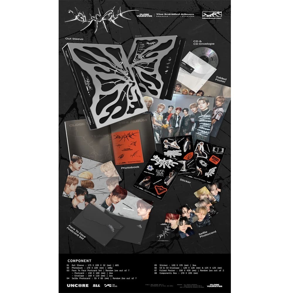 微樂客💃預購/美版HL82親簽+獨家通路特典 CLOSE YOUR EYES - [BLACKOUT] 迷你三輯-細節圖2