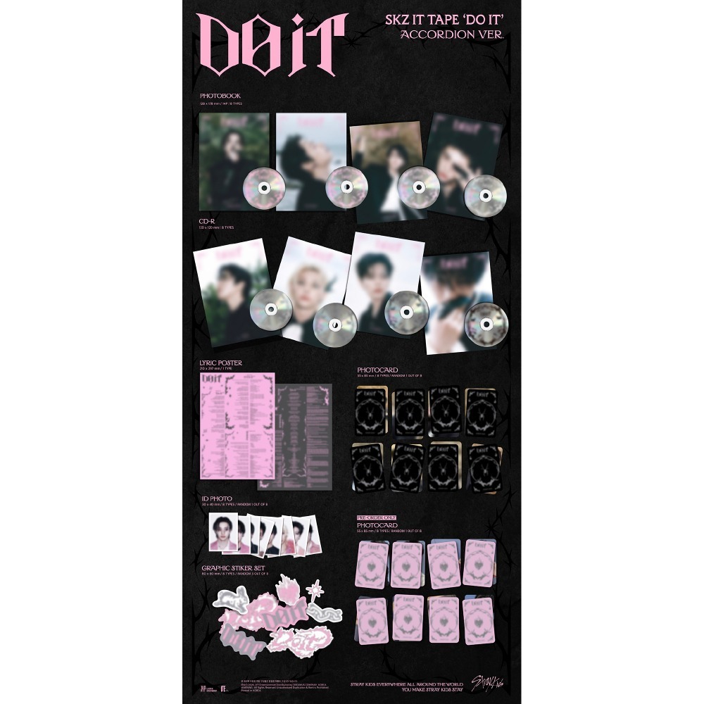 微樂客💃FANSSHOP官網通路視訊簽售特典 STRAY KIDS - SKZ IT TAPE [DO IT]-細節圖2