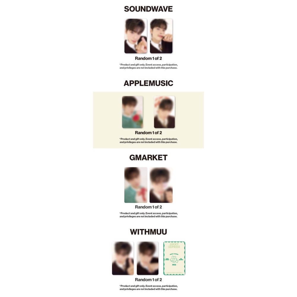 微樂客💃延至1.27發行/通路特典 車銀優 CHA EUN-WOO (ASTRO) 2026年曆組合-細節圖3