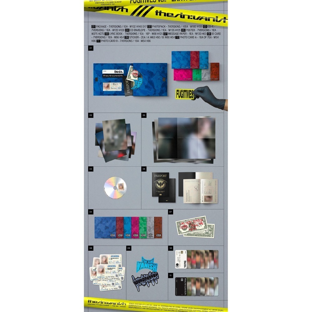 微音樂💃預購/通路特典 ENHYPEN - [THE SIN : VANISH] 迷你七輯-細節圖3