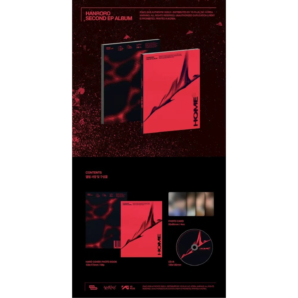 微樂客💃預購/再版 HANRORO - 2ND EP [HOME]-細節圖2