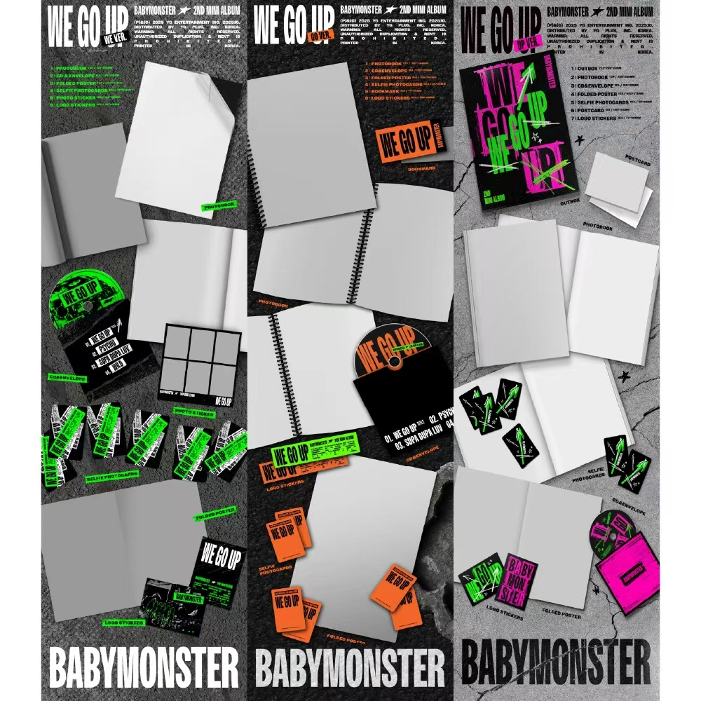 微樂客💃YG官方THESAMEE線下通路LD特典 BABYMONSTER - [WE GO UP] 迷你二輯-細節圖2