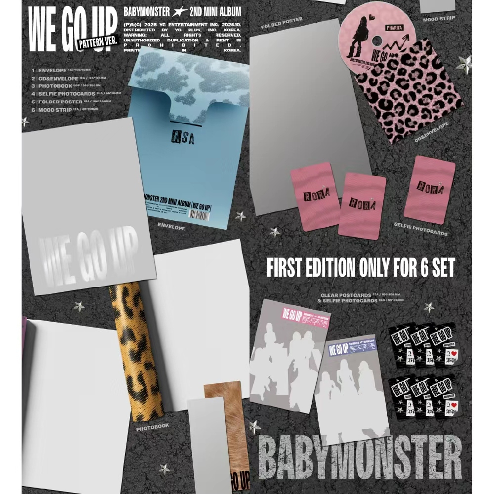 微樂客💃YG官方THESAMEE線下通路LD特典 BABYMONSTER - [WE GO UP] 迷你二輯-細節圖3