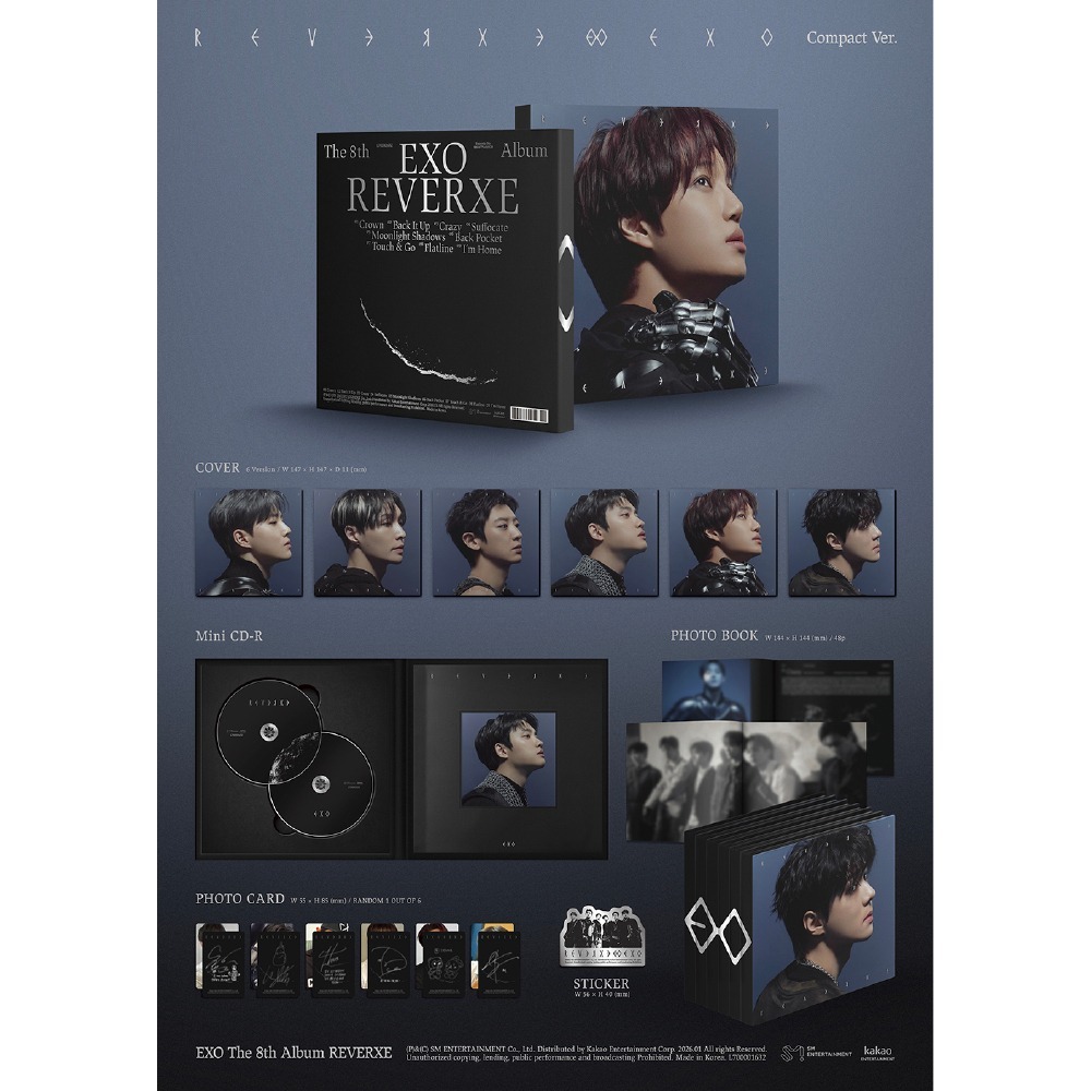 微樂客💃預購/MS通路線下簽售特典 EXO - 8TH FULL ALBUM [REVERXE] 正規八輯-細節圖2