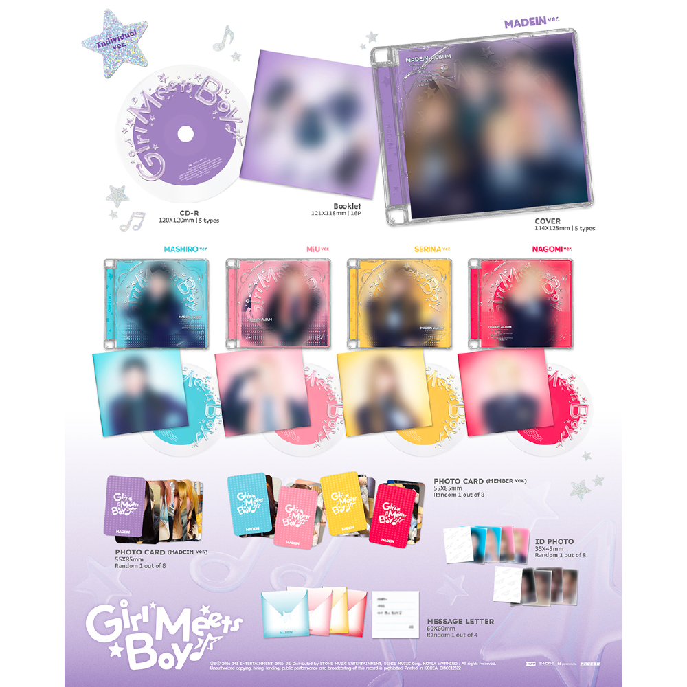 微樂客💃預購 MADEIN - GIRL MEETS BOY-細節圖2