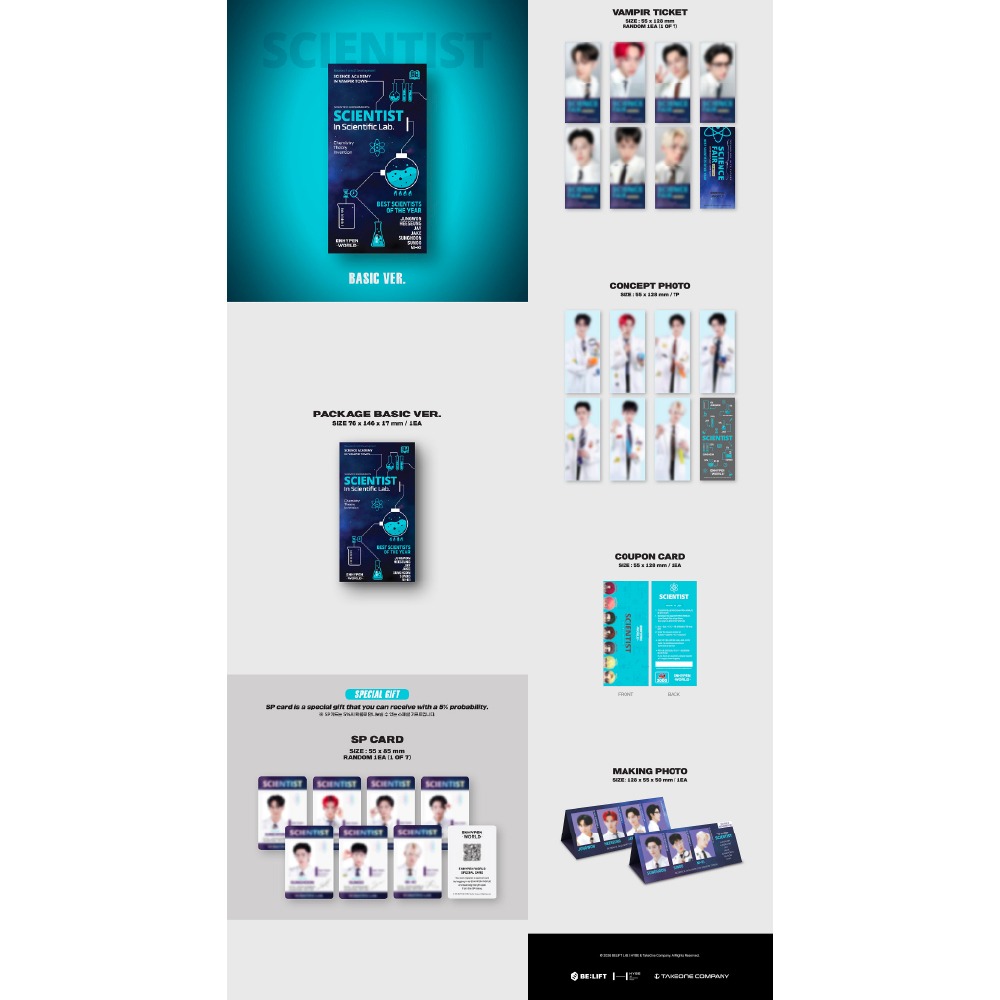 微樂客💃 預購 ENHYPEN - [WORLD COUPON CARD COLLECTION] SCIENTIST-細節圖2