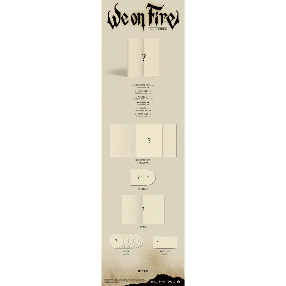微樂客💃 預購 &TEAM - 單曲三輯 [WE ON FIRE]-細節圖3