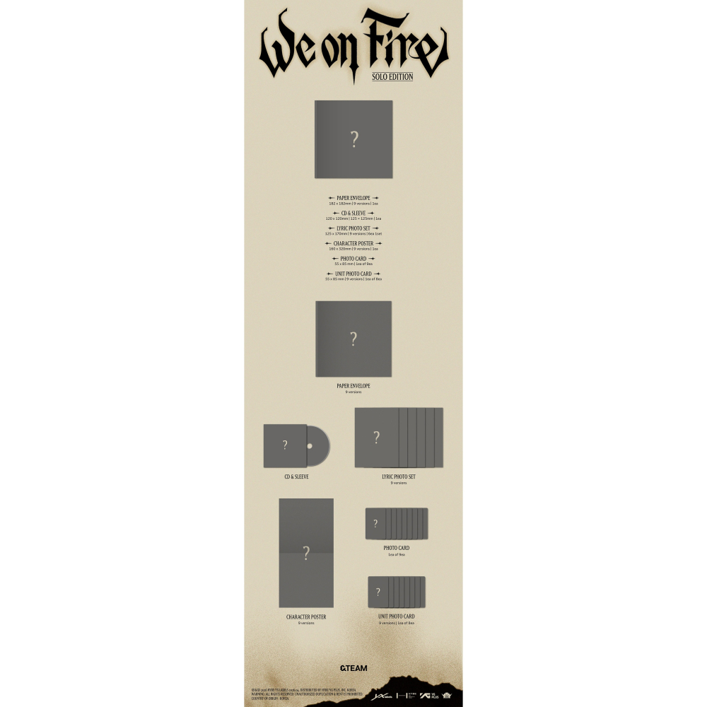 微樂客💃 預購 &TEAM - 單曲三輯 [WE ON FIRE]-細節圖4