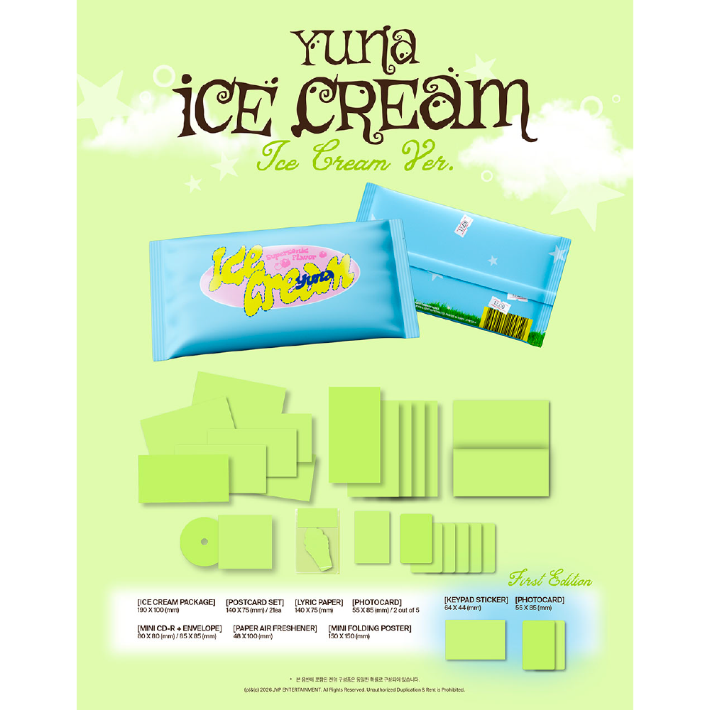 微樂客💃 預購 申有娜 YUNA (ITZY) - 迷你一輯 [ICE CREAM]-細節圖3