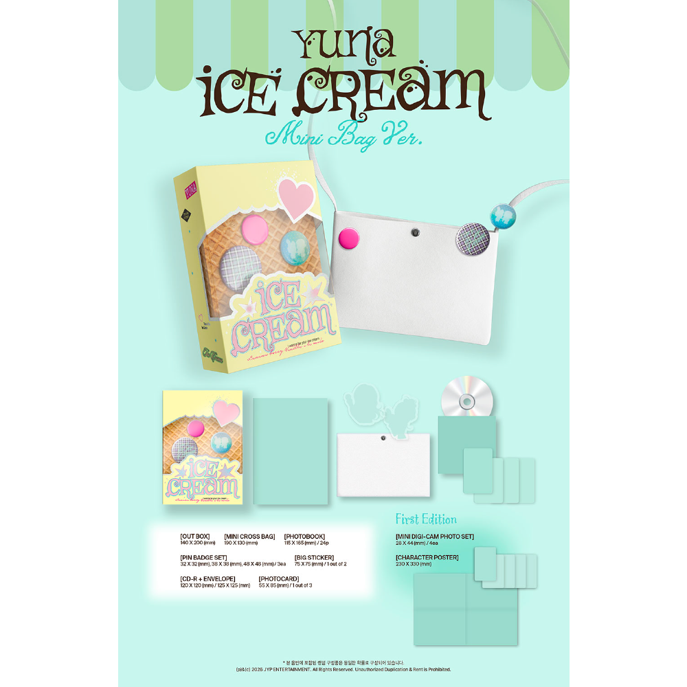 微樂客💃 申有娜 YUNA (ITZY) - 迷你一輯 [ICE CREAM]-細節圖4