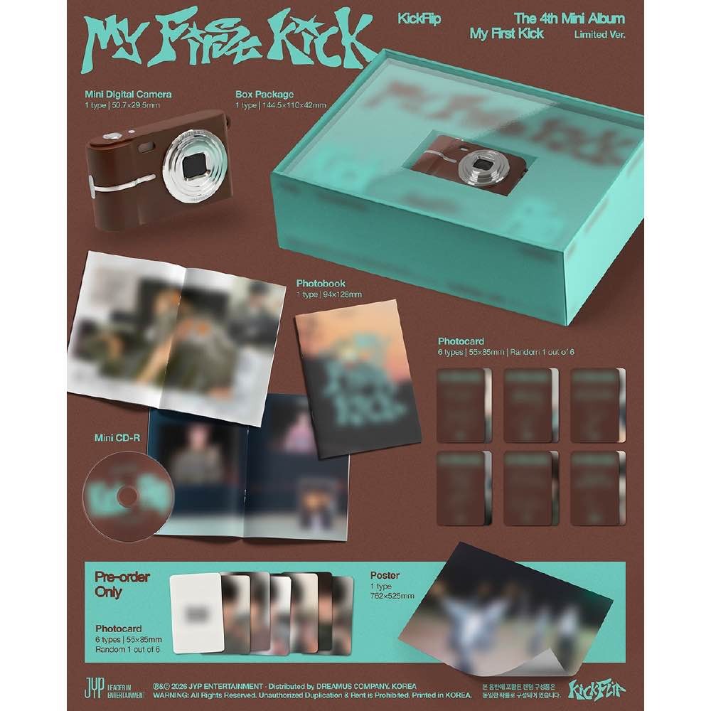 微樂客💃預購/通路特典 KICKFLIP - 4TH MINI ALBUM [MY FIRST KICK] 迷你四輯-細節圖5