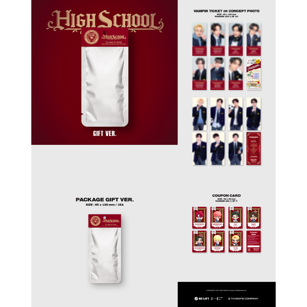 微樂客💃 預購 ENHYPEN - WORLD COUPON CARD COLLECTION HIGH SCHOOL-細節圖4