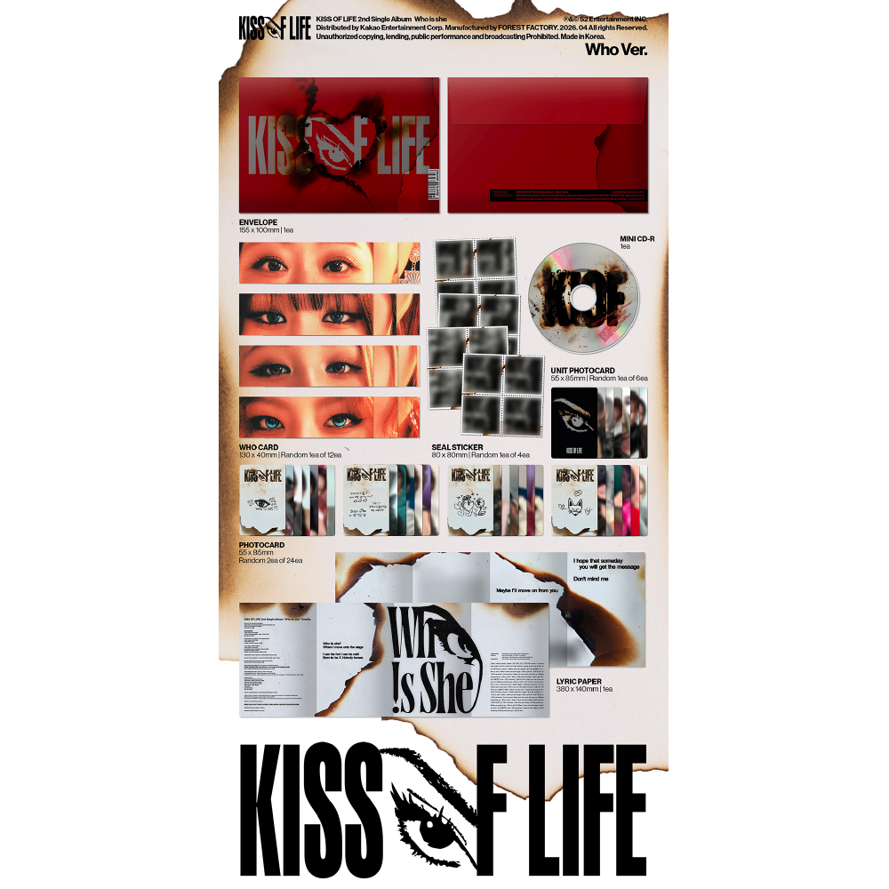 微樂客💃預購 KISS OF LIFE - 第二張單曲專輯 [WHO IS SHE]-細節圖2
