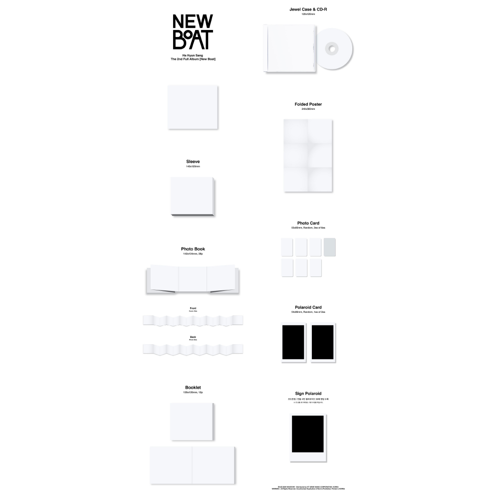 微樂客💃 預購 夏賢尚 HA HYUN SANG - 2ND ALBUM [NEW BOAT] 正規二輯-細節圖2
