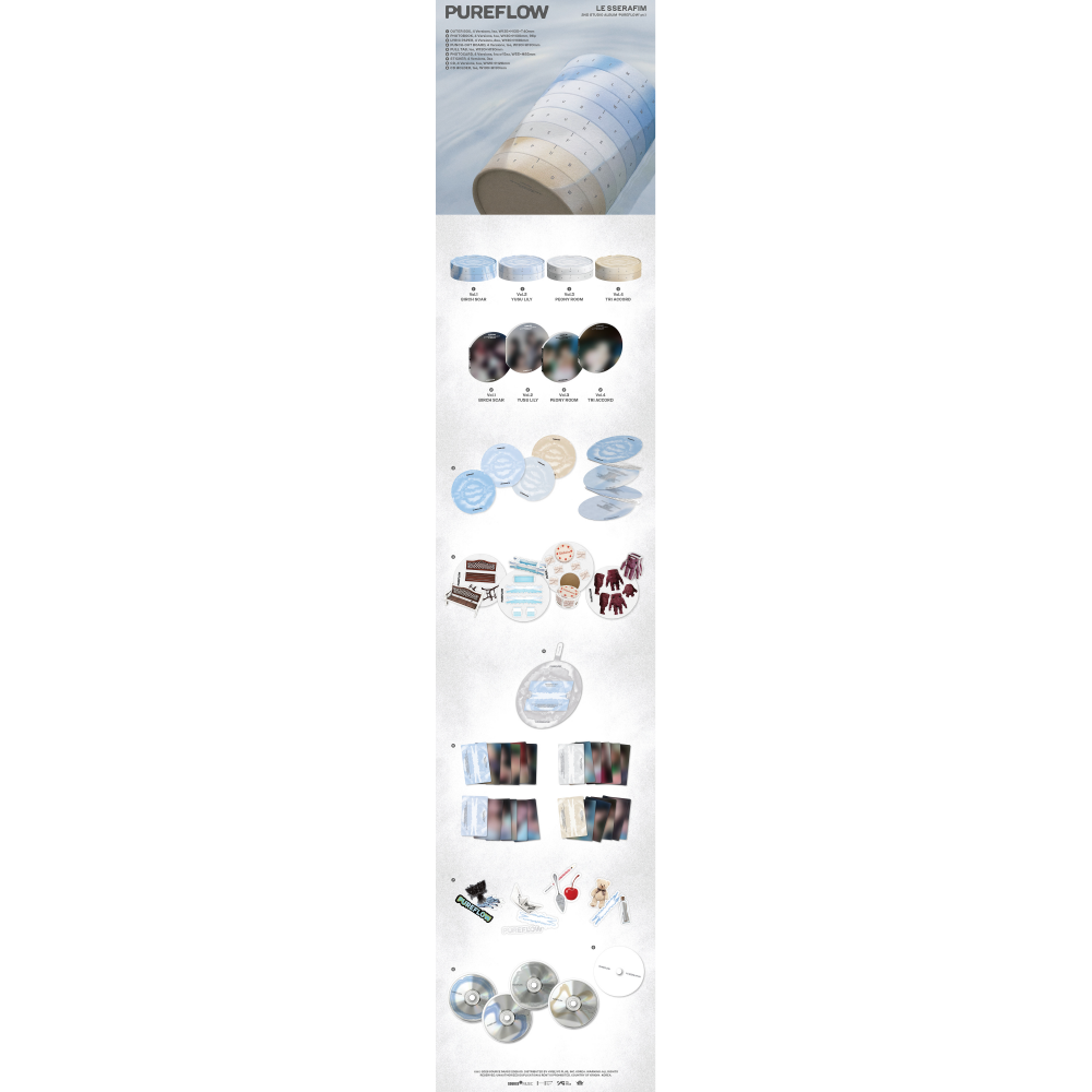 微樂客💃預購/通路特典 LE SSERAFIM - 2ND STUDIO ALBUM [PUREFLOW PT.1]-細節圖2