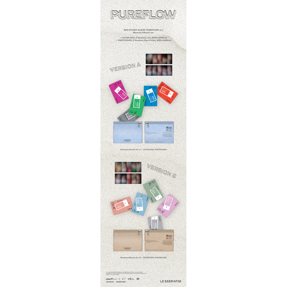 微樂客💃預購/通路特典 LE SSERAFIM - 2ND STUDIO ALBUM [PUREFLOW PT.1]-細節圖4