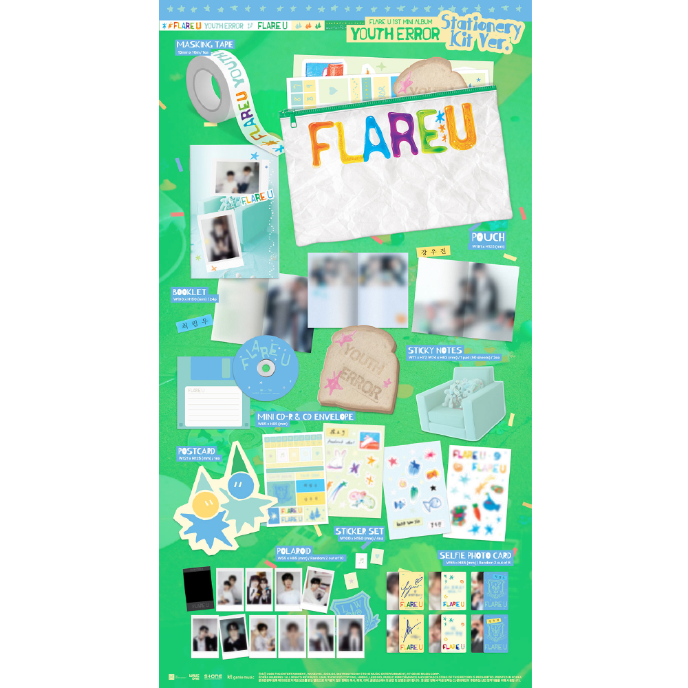 微樂客💃預購/通路特典 FLARE U - 1ST MINI ALBUM [YOUTH ERROR] 迷你一輯-細節圖4