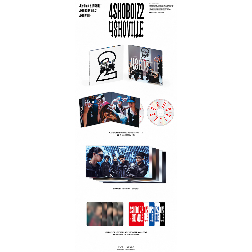 微樂客💃預購 朴載範JAY PARK,LNGSHOT-MIXTAPE[4SHOBOIZVOL2:4SHOVILLE]-細節圖2