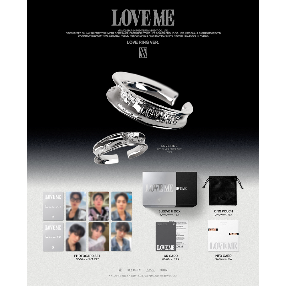 微樂客💃預購 SHOWNU X HYUNGWON (MONSTA X)-[LOVE ME] LOVE RING版-細節圖2