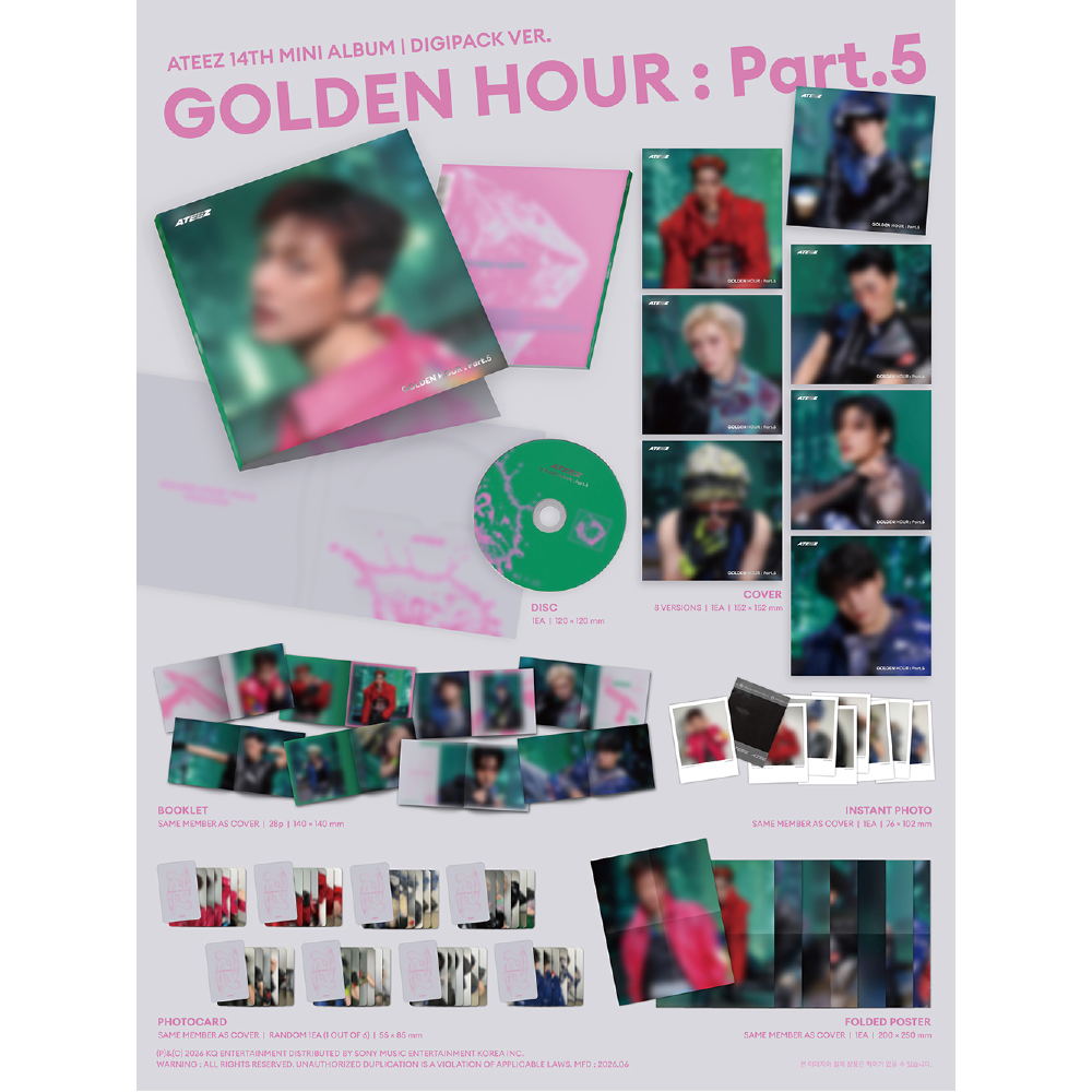 微樂客💃 ATEEZ - 迷你十四輯 [GOLDEN HOUR : PART.5]-細節圖3