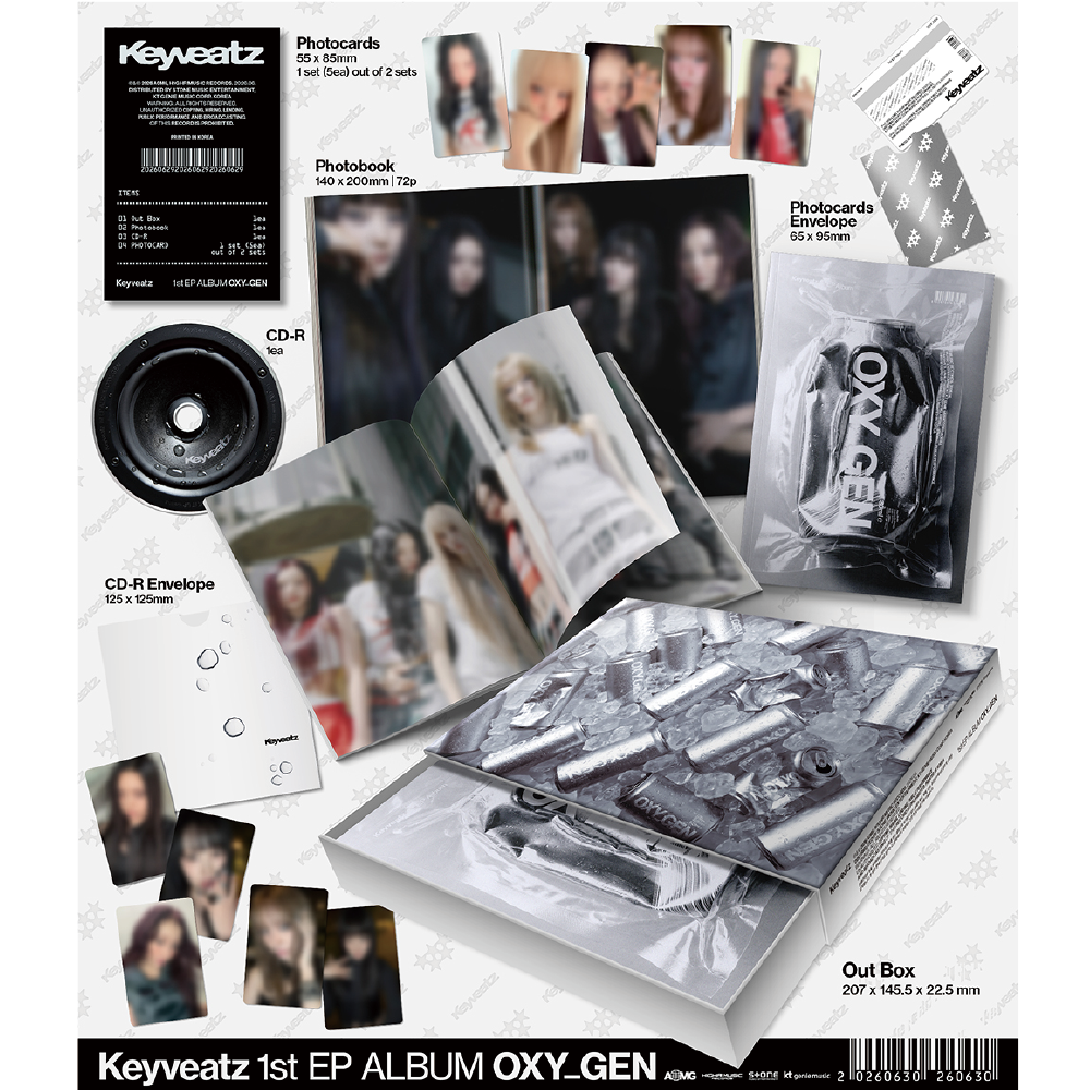 微樂客💃預購 KEYVEATZ - 1ST EP ALBUM [OXY_GEN]-細節圖2