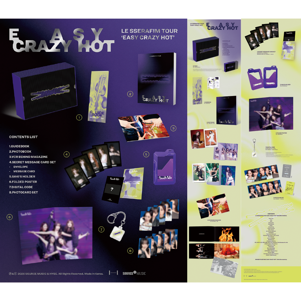 微樂客💃預購LE SSERAFIM - TOUR[EASY CRAZY HOT]ENCORE IN SEOUL DC-細節圖2