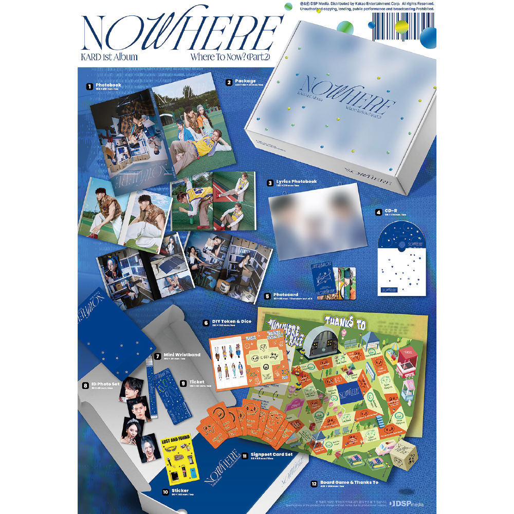 微樂客💃預購 KARD - 1ST ALBUM [WHERE TO NOW? (PART.2) : NOWHERE]-細節圖2