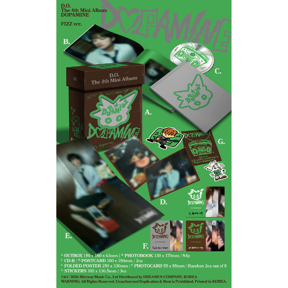 微樂客💃都敬秀 D.O. (EXO) - 4TH MINI ALBUM [DOPAMINE] 迷你四輯-細節圖4