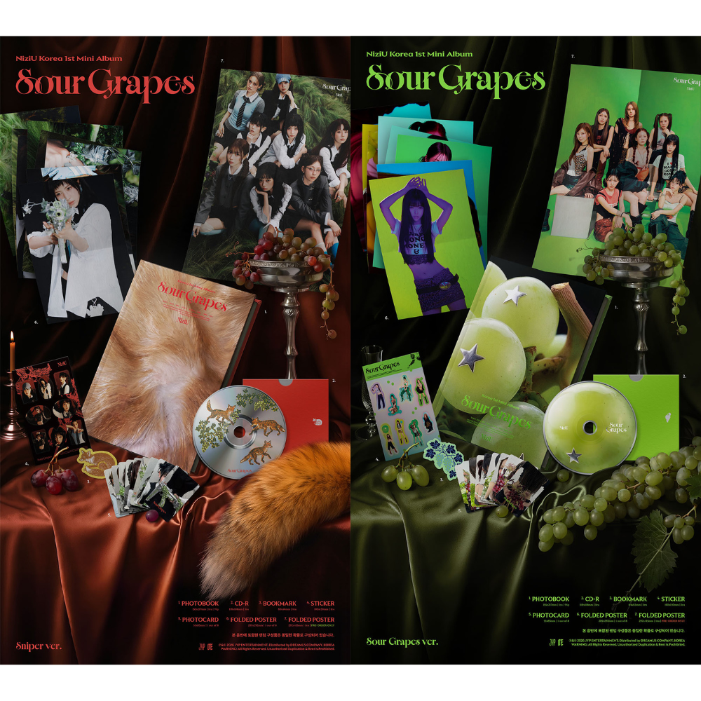 微樂客💃預購 NIZIU - 1ST MINI ALBUM [SOUR GRAPES] 迷你一輯-細節圖2