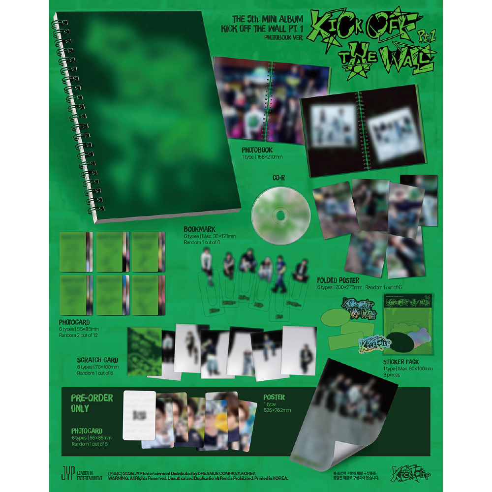 微樂客💃預購 KICKFLIP - 5TH MINI ALBUM [KICK OFF THE WALL PT.1]-細節圖2