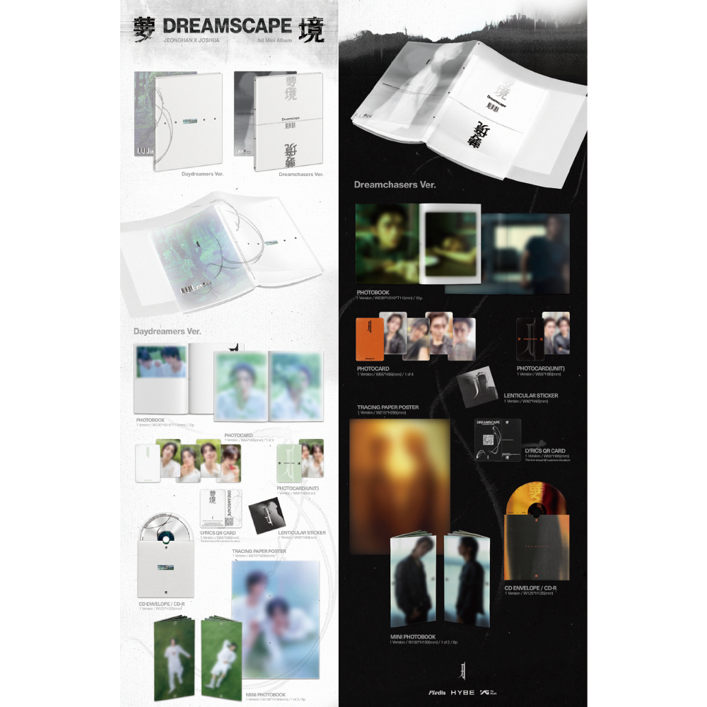 微樂客💃預購 JEONGHAN X JOSHUA - 1ST MINI ALBUM [DREAMSCAPE]-細節圖2