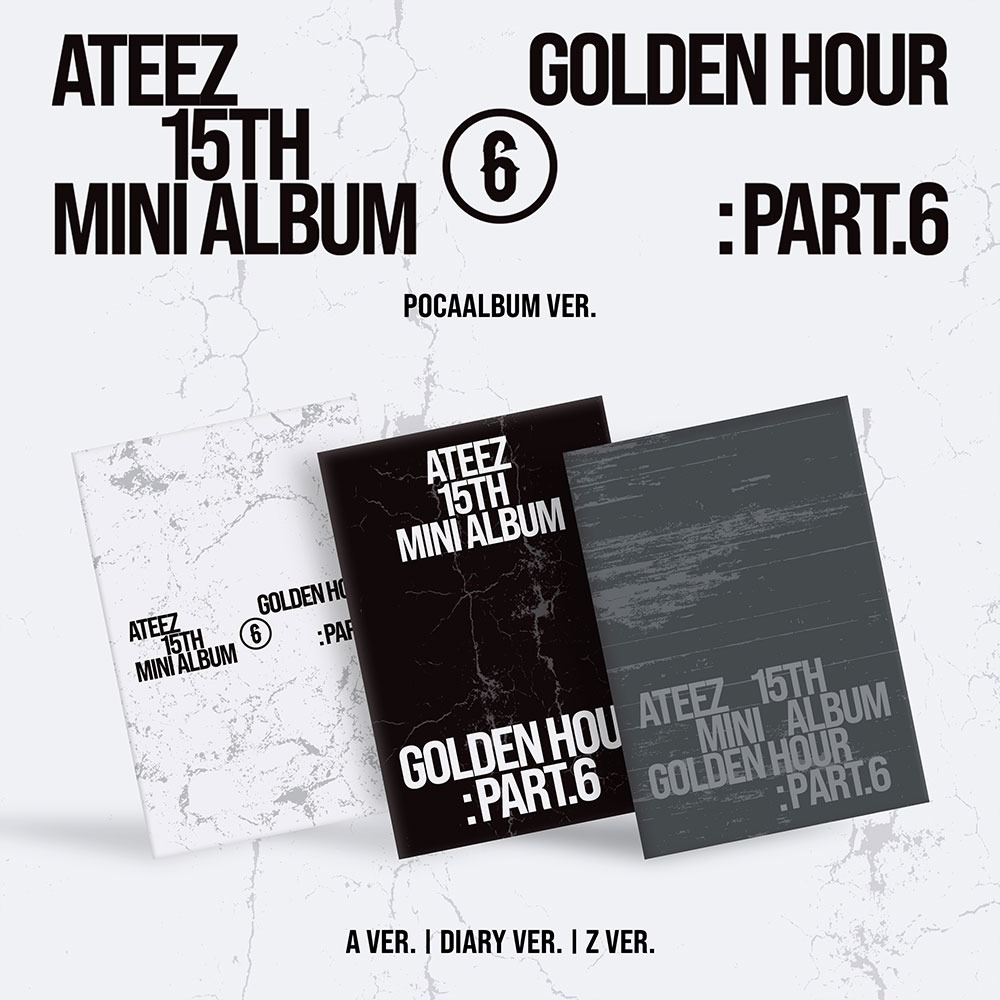 微樂客💃預購 ATEEZ - 15TH MINI ALBUM [GOLDEN HOUR : PART.6]-一般通路 POCA/隨機