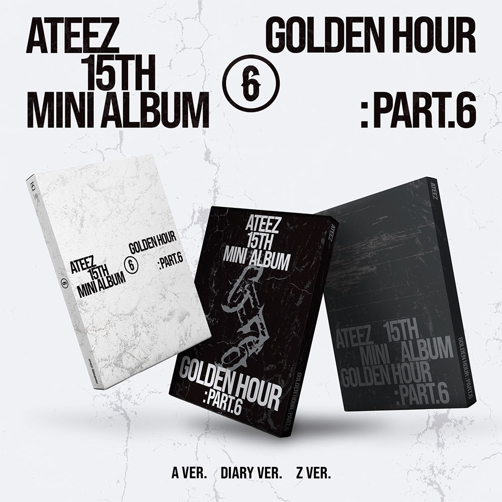 微樂客💃預購 ATEEZ - 15TH MINI ALBUM [GOLDEN HOUR : PART.6]-一般通路 PH/隨機