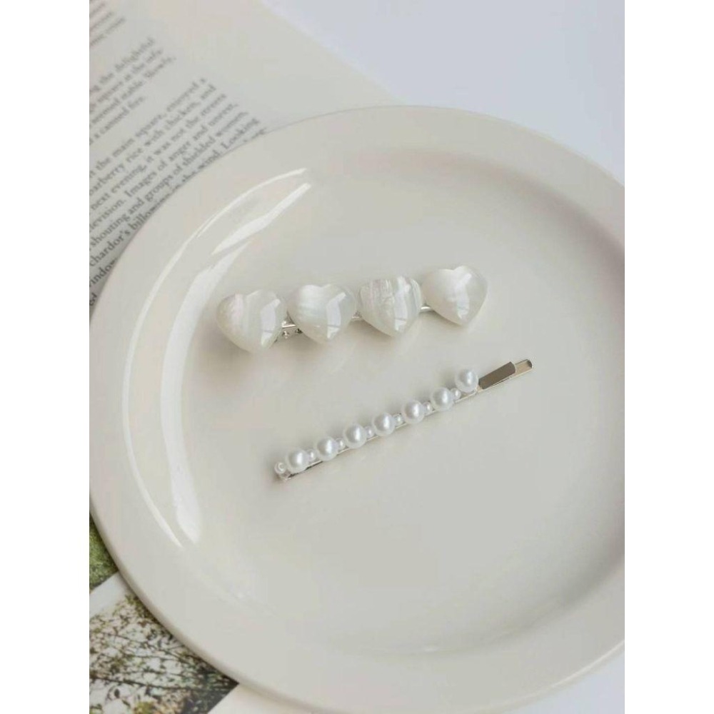 ✨️Korinana🇰🇷正韓東大門代購｜現貨+預購｜夢幻愛心髮夾套組（3色）韓國流行髮飾代購 ins 百搭 eei-細節圖6