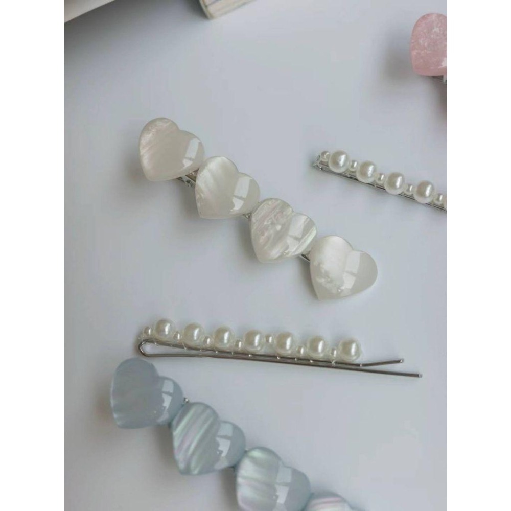 ✨️Korinana🇰🇷正韓東大門代購｜現貨+預購｜夢幻愛心髮夾套組（3色）韓國流行髮飾代購 ins 百搭 eei-細節圖8