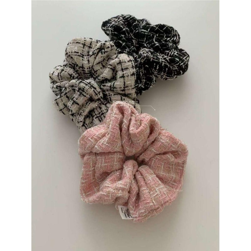 ✨️Korinana 正韓東大門Earlobe｜秋冬新品現貨+預購｜小香風毛呢大腸髮圈/bb髮夾/細髮箍 韓國髮飾代購-細節圖4