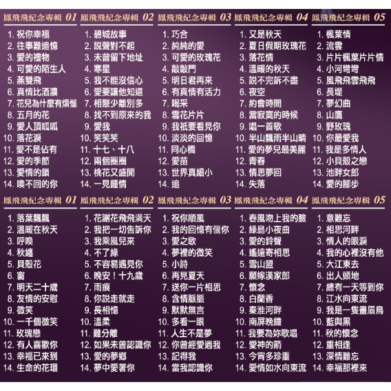 帽子歌后 鳳飛飛紀念專輯 **全新**10CD-細節圖2