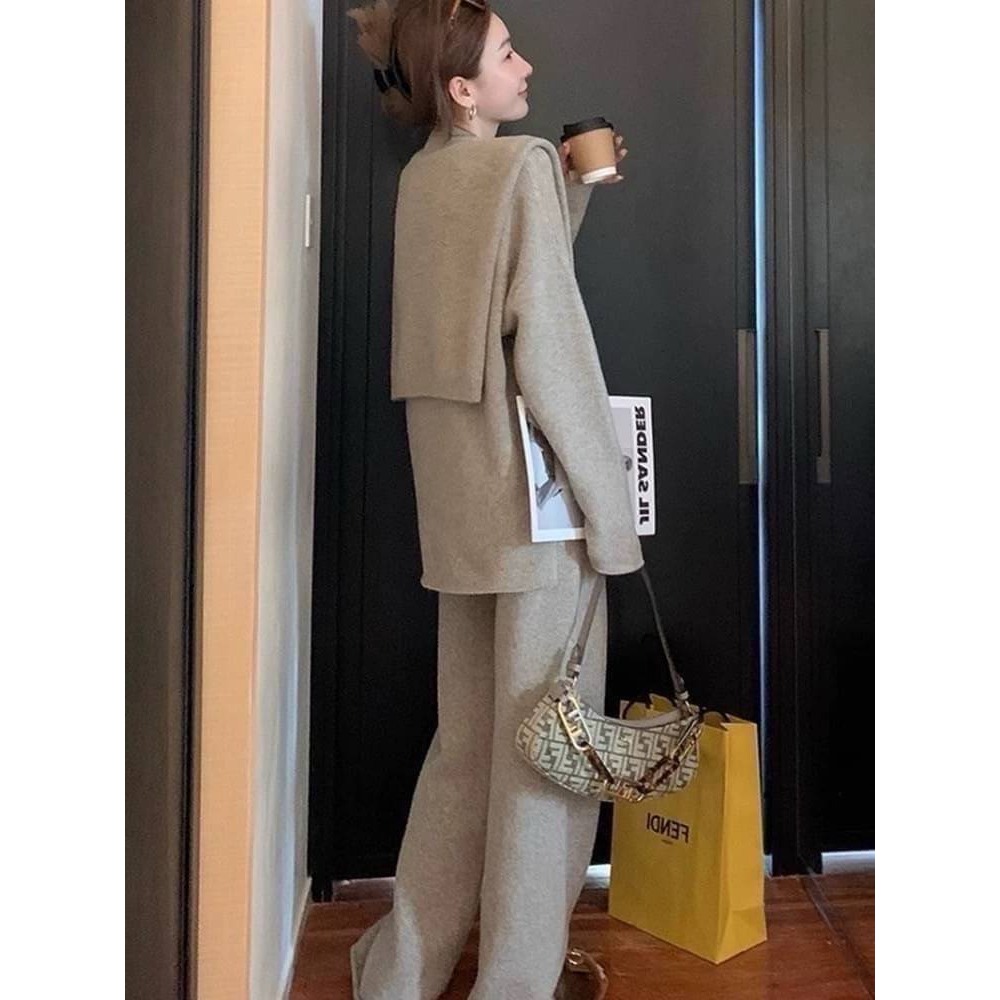 羊絨批肩3件套-細節圖5