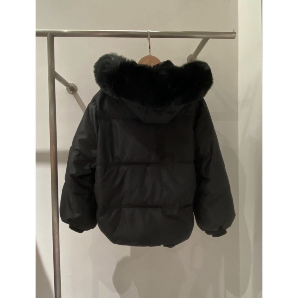 兔毛帽鋪棉外套（毛可拆）-細節圖11