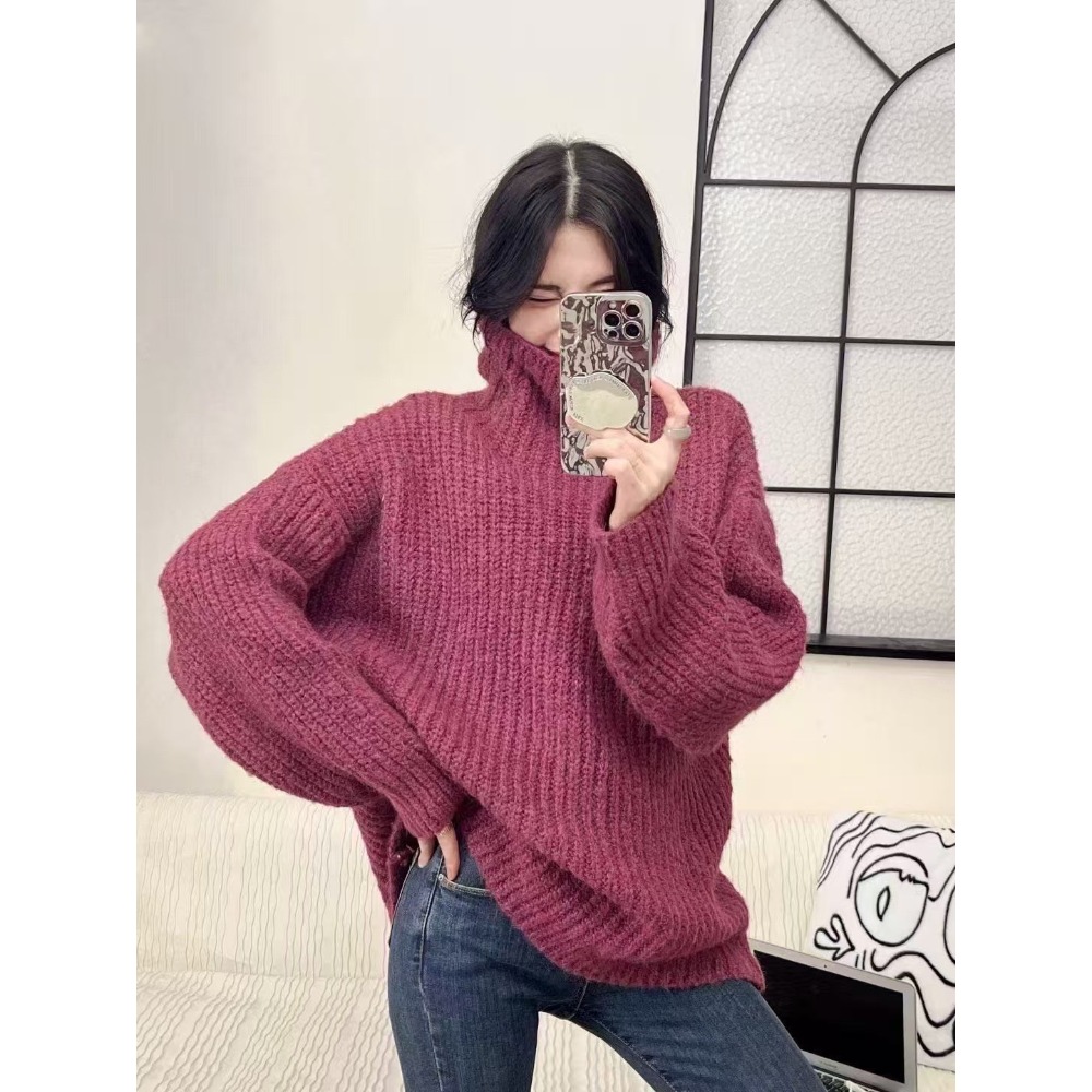 羊駝絨高領毛衣-細節圖3