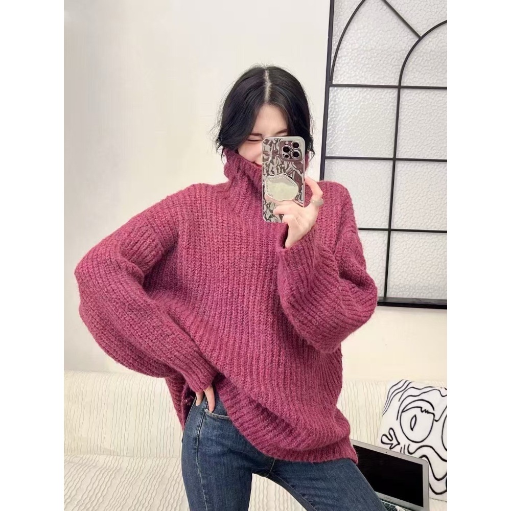 羊駝絨高領毛衣-規格圖10