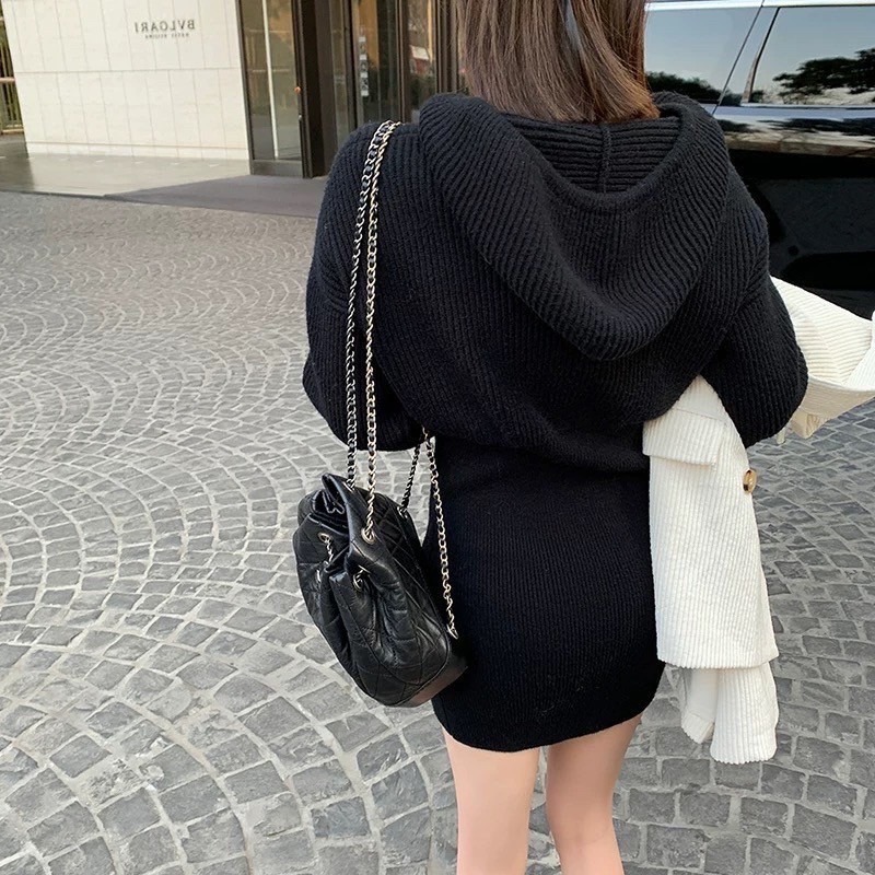 連帽顯瘦包臀短洋-細節圖6