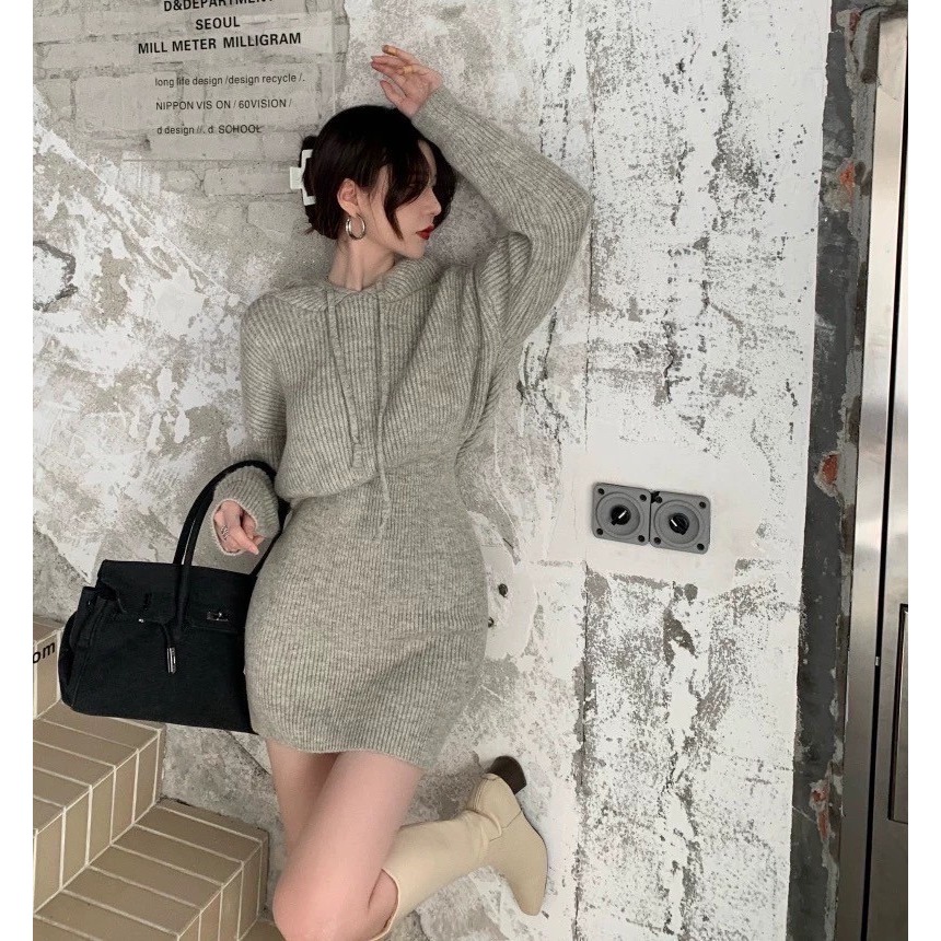 連帽顯瘦包臀短洋-細節圖10