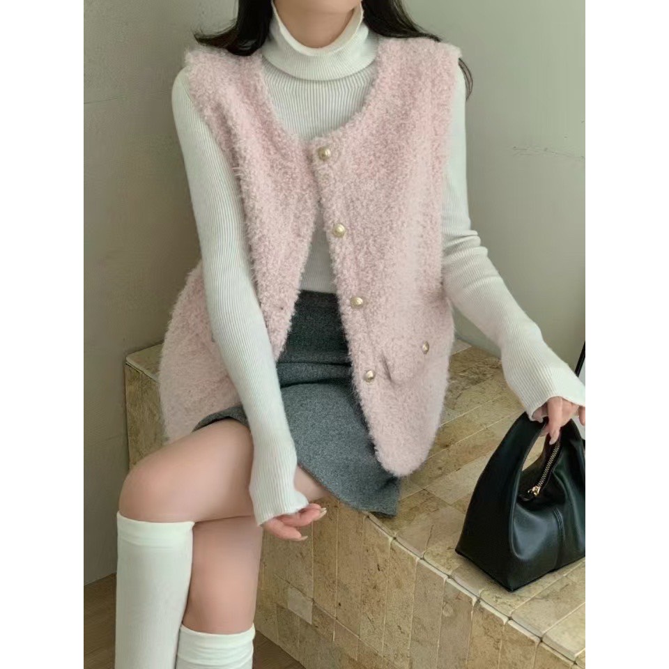 小香風毛毛背心-規格圖8