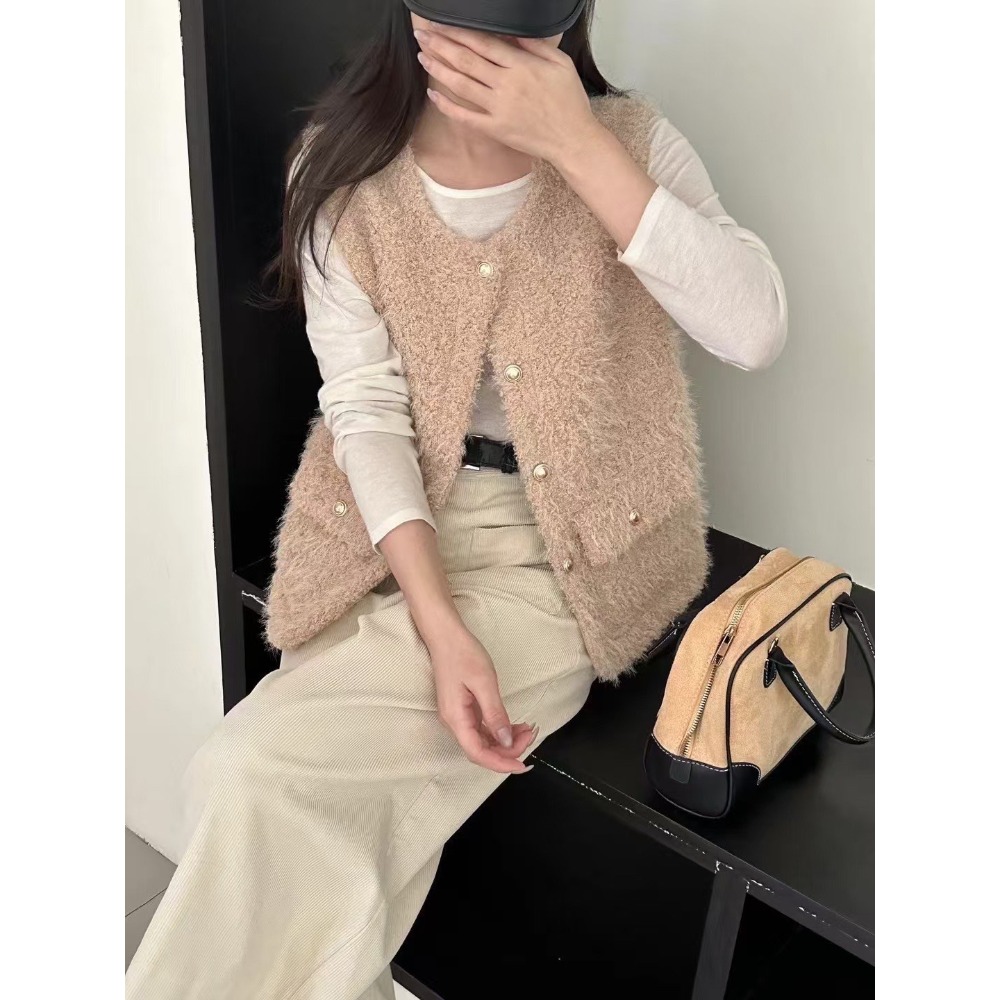 小香風毛毛背心-規格圖8